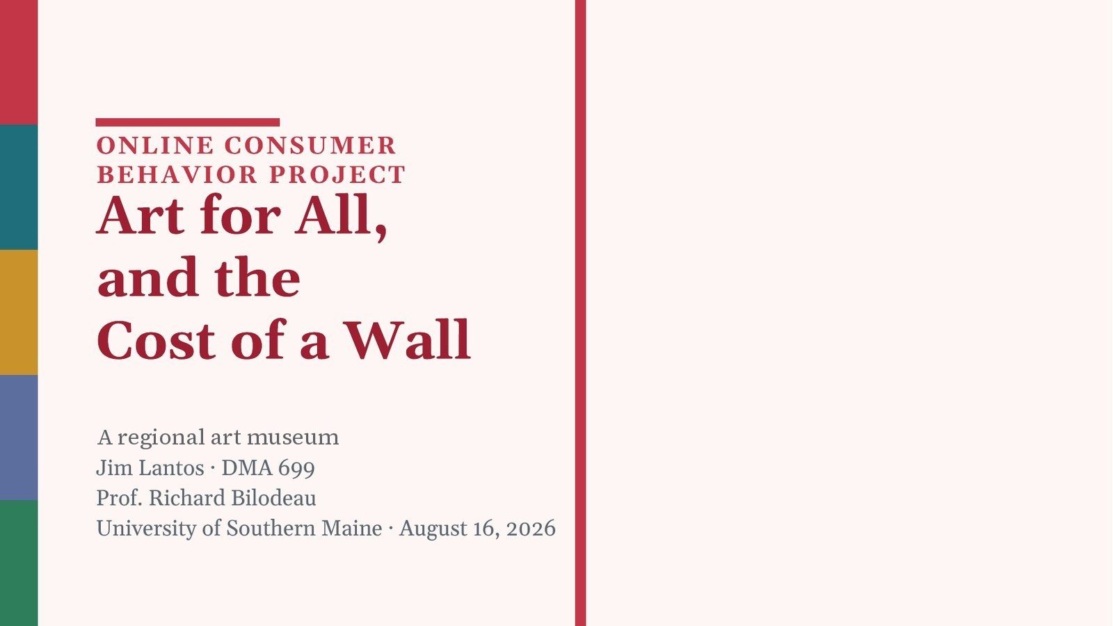 Art for All, and the Cost of a Wall
